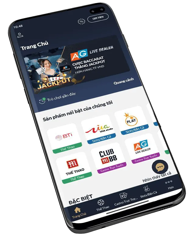 Giao diện bsport app thể thao trên di động
